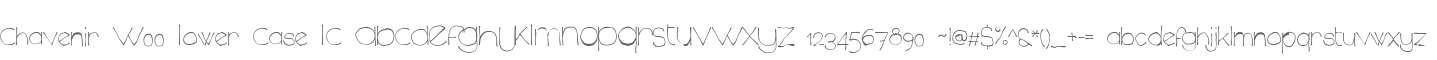 Chavenir W00 Lower Case LC