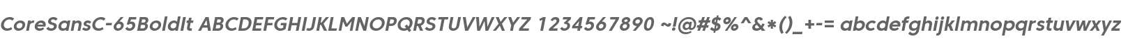 Core Sans C 65 Bold