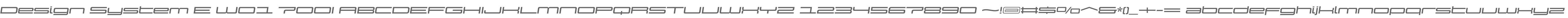 Design System E W01 700I