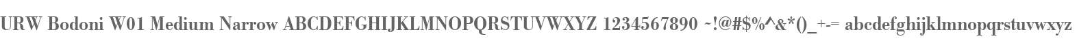 URW Bodoni W01 Medium Narrow