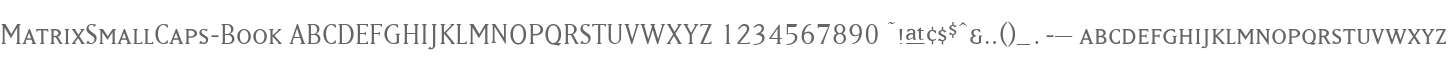 MatrixSmallCaps-Book