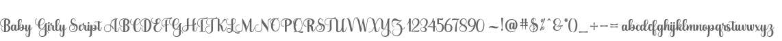 Baby Girly Script