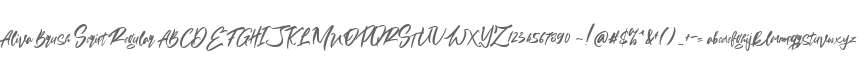 Aliva Brush Script Regular