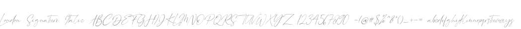 London Signature Italic