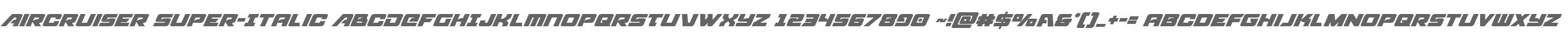 Aircruiser Super-Italic
