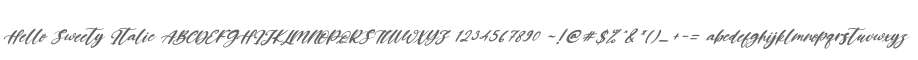 Hello Sweety Italic