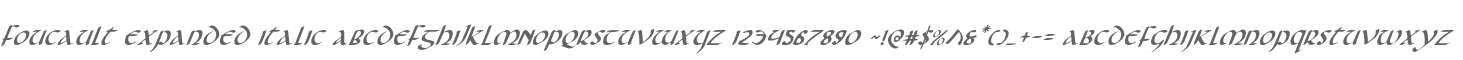 Foucault Expanded Italic
