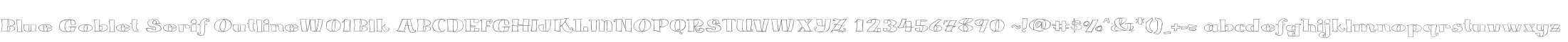 Blue Goblet Serif OutlineW01Blk