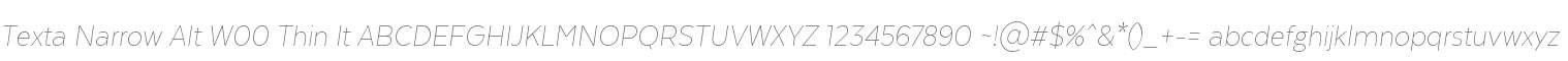 Texta Narrow Alt W00 Thin It