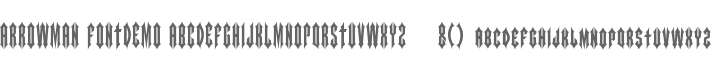 ARROWMAN FONTDEMO