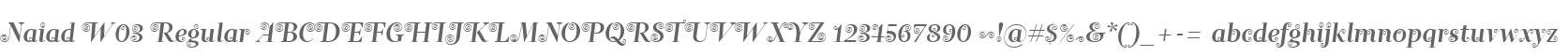 Naiad W03 Regular
