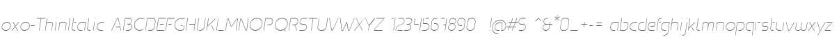 oxo-ThinItalic