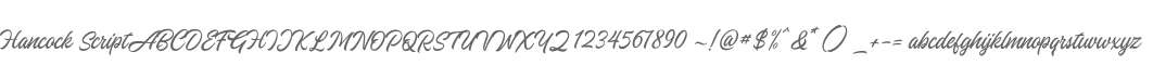 Hancock Script
