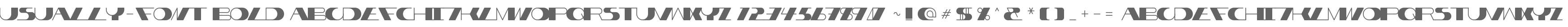 Usually-font