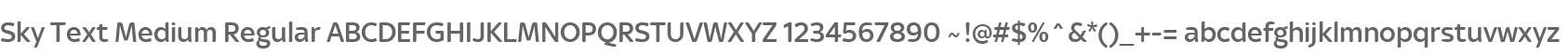 Sky Text Medium Regular