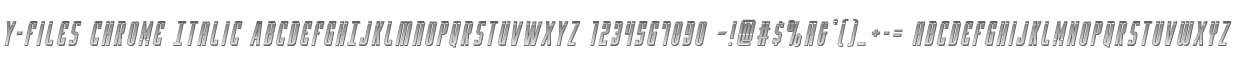 Y-Files Chrome Italic