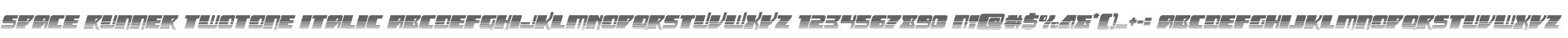 Space Runner Twotone Italic