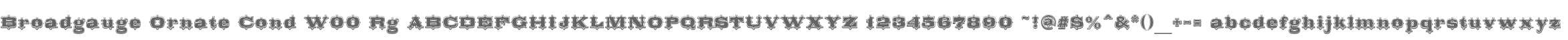 Broadgauge Ornate Cond W00 Rg