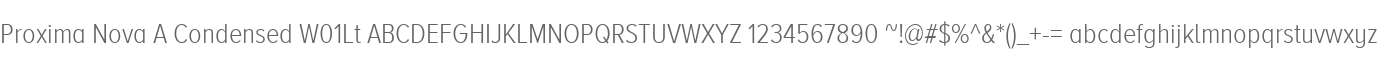 Proxima Nova A Condensed W01Lt