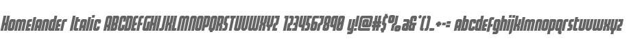 Homelander Italic
