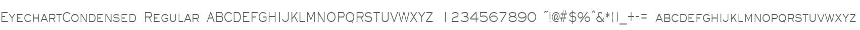 EyechartCondensed Regular