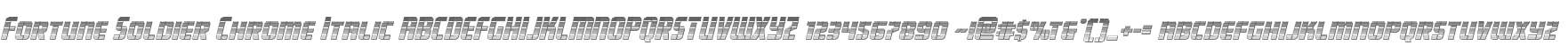 Fortune Soldier Chrome Italic