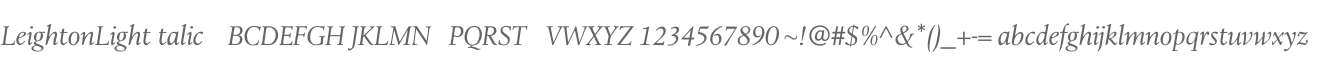 LeightonLightItalic