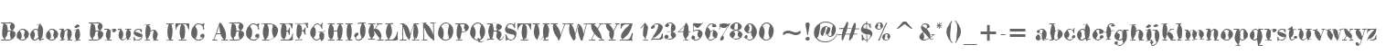 Bodoni Brush ITC