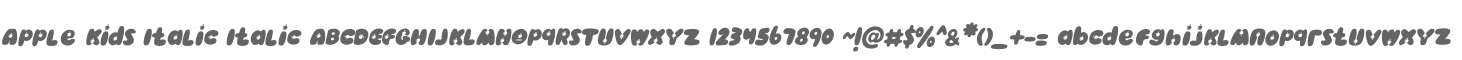Apple Kids Italic Italic