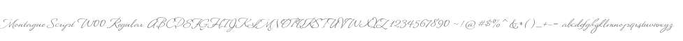 Montague Script W00 Regular