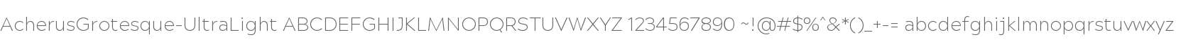Acherus Grotesque UltraLight