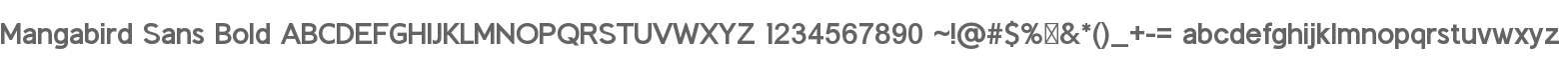 Mangabird Sans