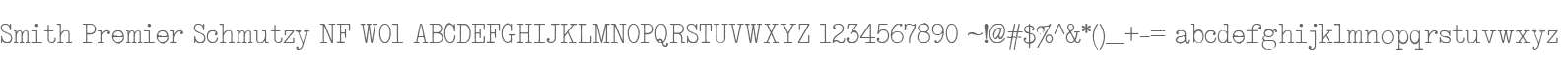 Smith Premier Schmutzy NF W01