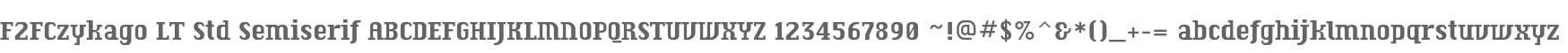 F2FCzykago LT Std Semiserif