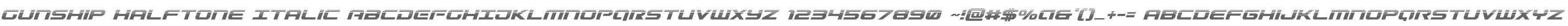 Gunship Halftone Italic
