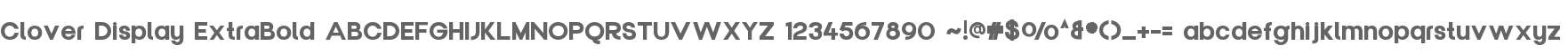 Clover Display ExtraBold