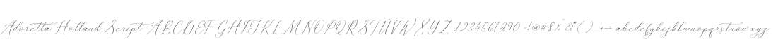 Adoretta Holland Script
