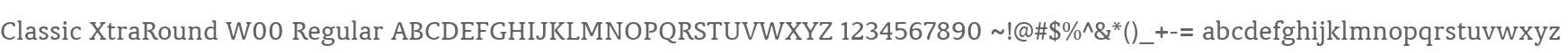 Classic XtraRound W00 Regular