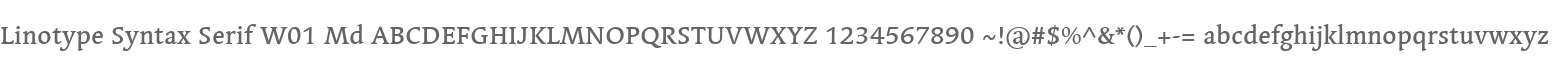 Linotype Syntax Serif W01 Md