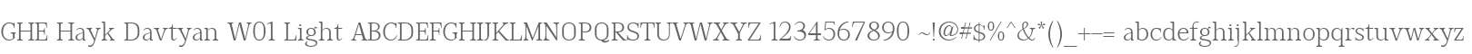 GHE Hayk Davtyan W01 Light