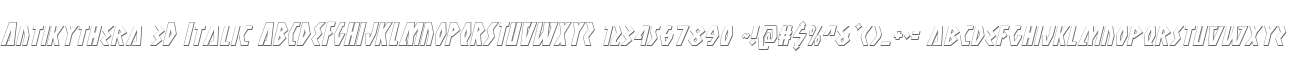 Antikythera 3D Italic