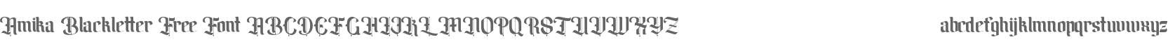 Amika Blackletter Free Font