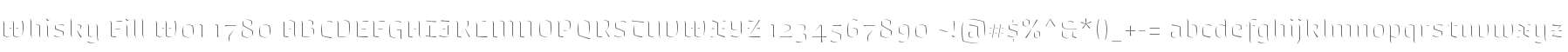 Whisky Fill W01 1780