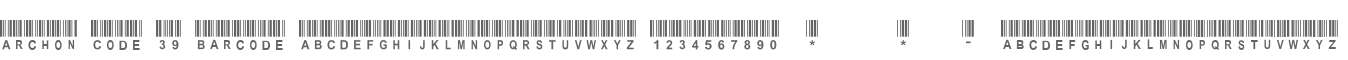 Archon Code 39 Barcode