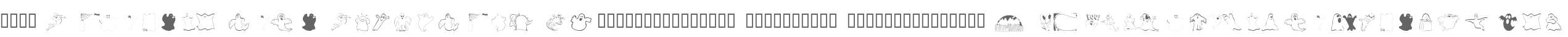 101! A Ghostly Font