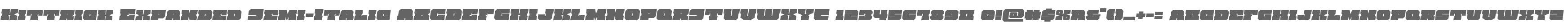 Kittrick Expanded Semi-Italic