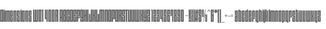 Dimensions W01 400R