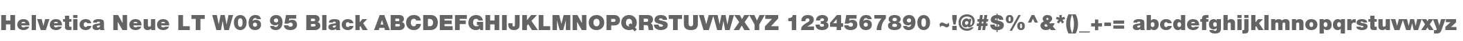 Helvetica Neue LT W06 95 Black