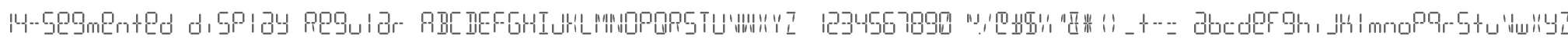 14-segmented display