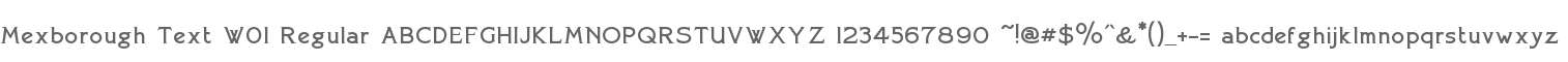 Mexborough Text W01 Regular